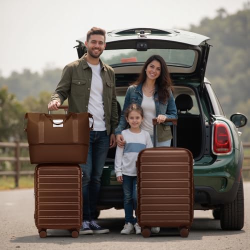 Luggage Sets 6 Piece (Mocha / 6 Piece Set (18/20/24/28/DB/TB))