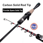 PURELURE Telescopic Fishing Rod Ultralight (Cast: 5'1'' - Ultralight - Moderate Fast - Solid Tip)