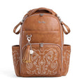 Boss Plus Large Diaper Bag Backpack with 19 Pockets (Saddle)