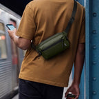 1.5L Sling Bag with RFID Blocking Crossbody Chest Pack for Men Women (Green / 1.5L)