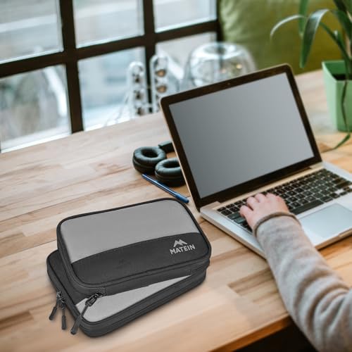 Travel Electronics Organizer Case 2 Pack (Black / Large)