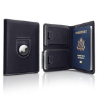 Passport Wallet with Holder for AirTag (Sapphire)