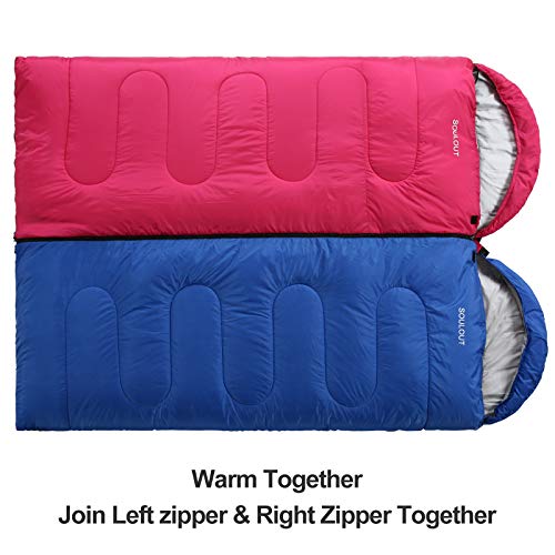3 4 Season Sleeping Bag for Adults & Teens (Pink / 87*33)