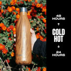 Stainless Steel Water Bottle (Teakwood / 25 Ounces)