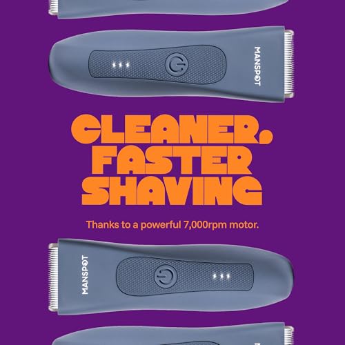 Manscape Groin & Body Hair Trimmer for Men (Airy Blue)