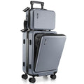 20 Inch Carry On Luggage 22x14x9 Airline Approved Suitcase (Carry-on 20 Inch / Grey)