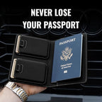 Passport Wallet with Holder for AirTag (Onyx)