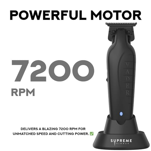 Vader Professional Cordless Barber Trimmer ST3778 Black (Black)