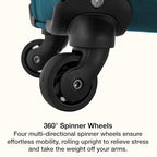 Anzio Softside Expandable Luggage with Spinner Wheels (Teal / 26-Inch Medium)