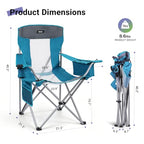 Large Camping Folding Chair (Blue / Large)