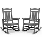 Outdoor Rocking Chair Set of 2 (Dark Gray / 2 Packs)