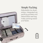 Sion Softside Expandable Luggage (Checked-Large 29-Inch / Pewter)