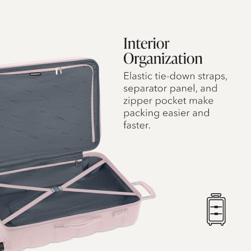 7366 Signature Hardside Expandable Luggage with Spinner Wheels and TSA Lock (2-Piece Set (Weekender/27") / Pink)