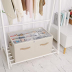 Shoe Organizer for Closet (Beige / Extra Large(26.5''L x 16.54''W x 13.5''H))