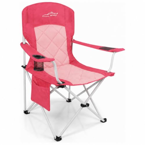 Oversized Fully Padded Camping Chair (Pink / Single Pack)