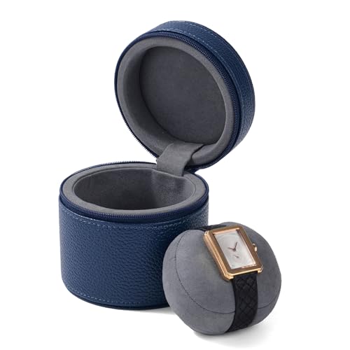 Single Watch Travel Case Blue (Blue)