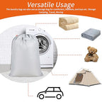 Extra Heavy Duty Laundry Bag with Handles (Silver / 28" x 36" | 1 Pack)