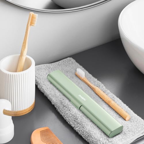 Aluminum Toothbrush Travel Case (Green / 1 Pack (Standard))
