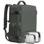 Travel Backpack for Men Women (Olive-green / Large)