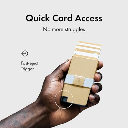 Aluminum Cardholder Wallet for Men (Gold)