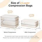 Comforter Storage Bag (2 Packs / Beige)