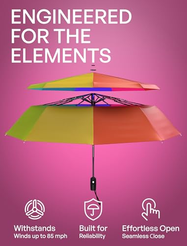 Repel Windproof Travel Umbrella (11. Rainbow / Standard)