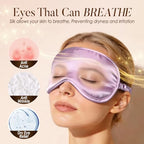 Mulberry Silk Sleep Eye Mask for Sleeping Women and Men (Lavender / 1 Count (Pack of 1))