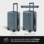 Bigger Carry On Luggage (Coast Blue)
