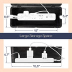 Large Cable Management Box (Rustic Black)