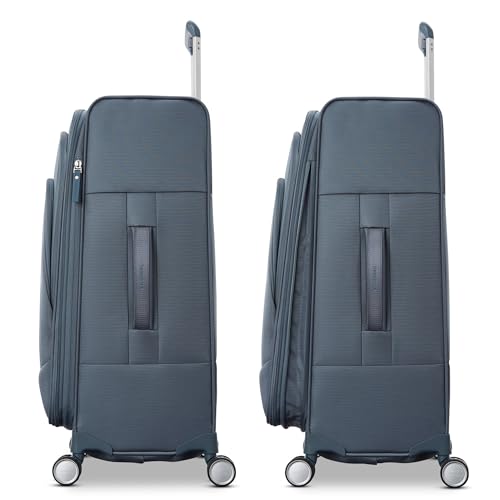 UpLIFT Lightweight Large Checked Softside 3 (3-Piece Set (CO/MD/LG) / Emerald Green)