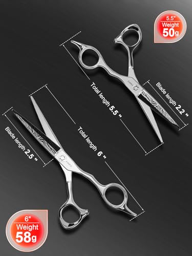 Hair Cutting Scissors Professional (Zebra Style / 5.5 inches)