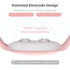 Fashion FDA Cleared Relieve Nausea Electrode Stimulator Morning Sickness Motion Travel Sickness Vomit Relief Rechargeable No Gel Drug Free Wrist Bands Without Side Effects (Pink)