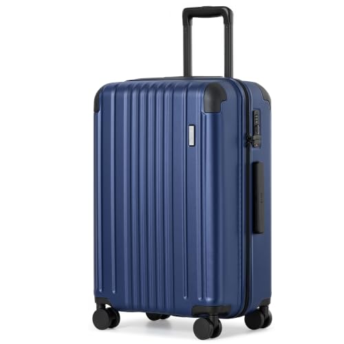 Luggage Lightweight and Durable Hardshell (Navy Blue2.0 / M(24in))