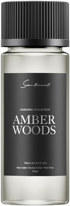 Scentiment Diffuser Oil - Amber Woods | Home Aromatherapy Fragrance Oil (50ml)
