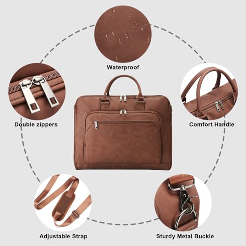 Garment Bag for Travel Large Carry on Garment Bags Men Women (Coffee)
