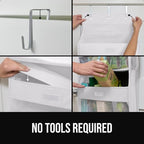 Over The Door Organizer Storage (White / 5 Shelf)