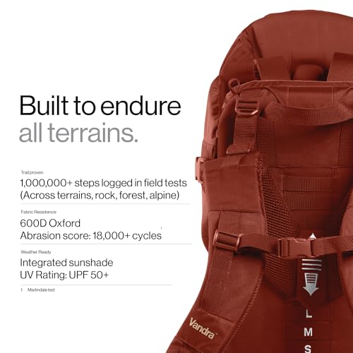Canyon Scandinavian Hiking Baby Carrier Backpack (Canyon Red)