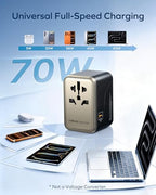 70W GaN Universal Travel Adapter (70W / Gold)