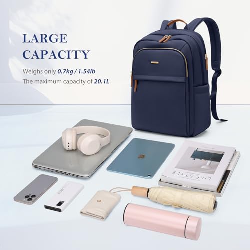 Travel Backpack for Women Personal Carry On Bag Business Weekender Hiking Multilayer Laptop Bag (Upgrade-navy Blue / 16 Inch)