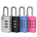 TSA Approved Luggage Locks (3 Digit Multi Color 4 Pack)