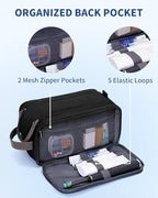 Travel Toiletry Bag for Men (L, Black / Large)