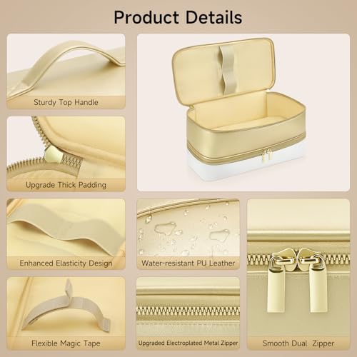 Travel Hair Dryer Case for Shark Glam (Gold)