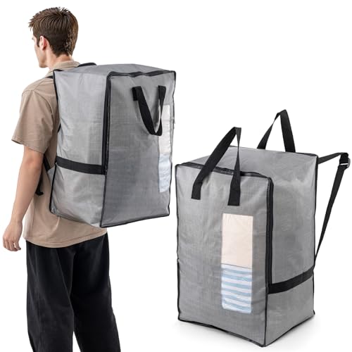 2 Pack Gray Moving Bags W (Gray / 2 Pack Large)
