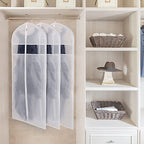 Long Dress Garment Bags for Storage Clear Coat Cover Bag 60 in (60"-2pcs)