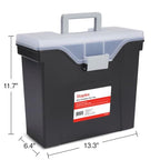 Slim Portable File Tote (Black)