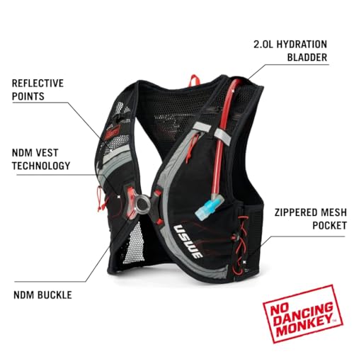Rush 8L Bike Hydration Vest (Black/Grey / Medium)