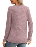 Blouses for Women Dressy Casual Fall Shirts Boho Winter Clothing Pink 2XL (XX-Large / All Pink)