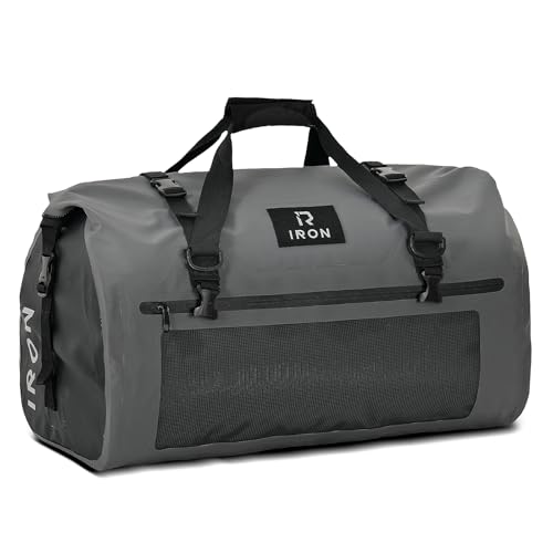 Waterproof Motorcycle Duffel Bag Tail Bag 70L Dry Bags Luggage (70L / Grey)
