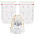 8PCS Travel Shoe Bags with Rope for Men and Women Large Shoes Pouch Organizers (Flower Pattern)