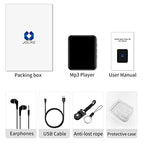 64GB MP3 Player Bluetooth 5.3 Touch Screen Music Player Portable mp3 Player with Speakers high Fidelity Lossless Sound Quality mp3 FM Radio Recording e (Black)